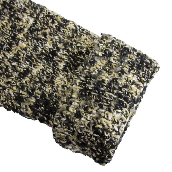 Jones New York Collection Open Cardigan Sweater Sz XL Black Textured Curved Hem - Picture 8 of 10